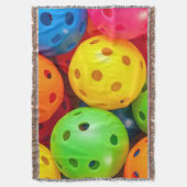 Pickleball Colorful Deken (Voorkant Verticaal)