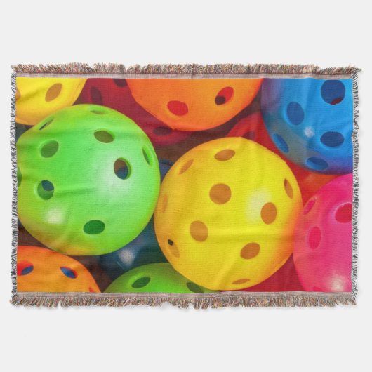 Pickleball Colorful Deken (Voorkant)
