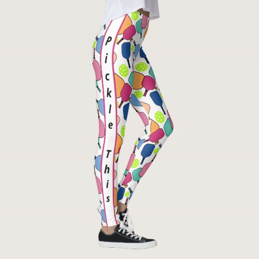 Pickleball Colorful Leggings (Droite)