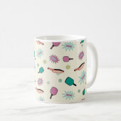 Pickleball! Colorful Pattern Koffiemok (Voorkant rechts)