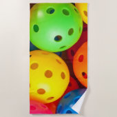 Pickleball Colorful Strandlaken (Voorkant)