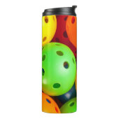 Pickleball Colorful Thermosbeker (Gedraaid links)