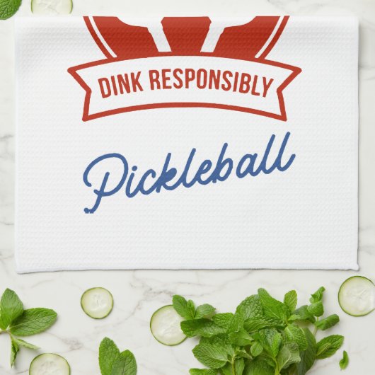 Pickleball cool ontwerp om te draag theedoek (Gevouwen)