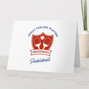 Pickleball cool ontwerp om te dragen kaart