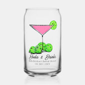 Pickleball Cosmo Dinks & Drinks Personnalisé (Recto)