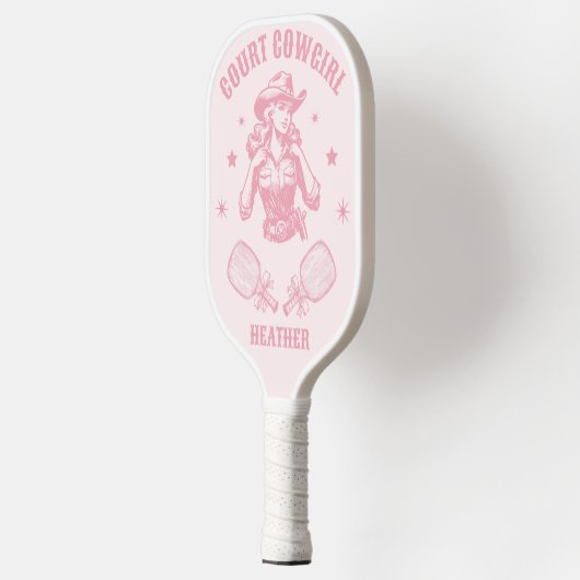 Pickleball Court Cowgirl Western Roze Pickleball Paddle (Links)