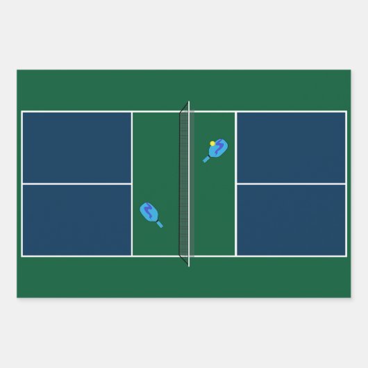 Pickleball Court Racket Sport Inpakpapier Vel (Voorkant 2)