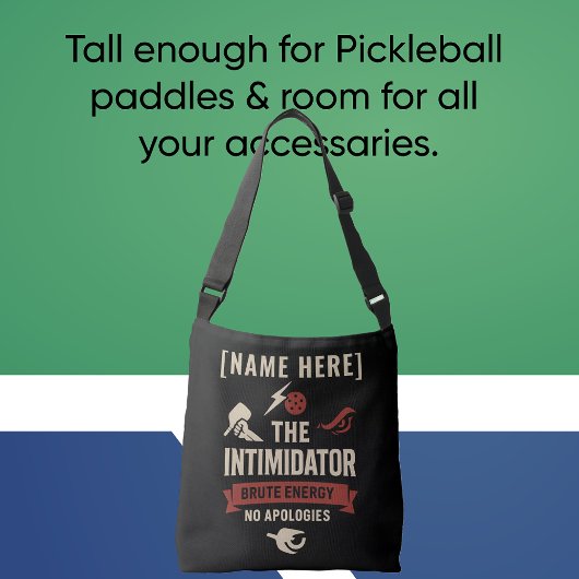 Pickleball Crossbody Bag Featuring Intimidator Tas