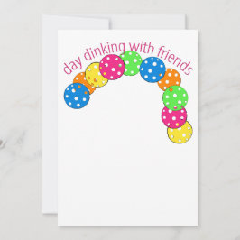 Pickleball Dag Dinken met Vrienden Kaart
