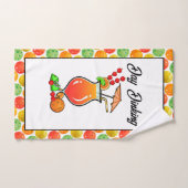 Pickleball Day Dinking Tropical Hurricane Cocktail (Serviette à main)