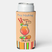 Pickleball Day Dinking Tropische Hurricane Cocktai (Seltzer Achterkant)