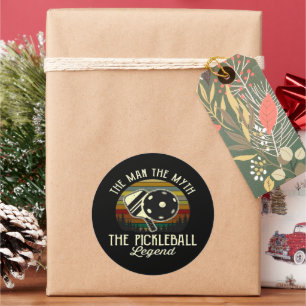 Pickleball- De Man, De Mythe, De Legende Ronde Sticker