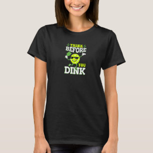 Pickleball denkt na voor je de kool peddel en B T-shirt