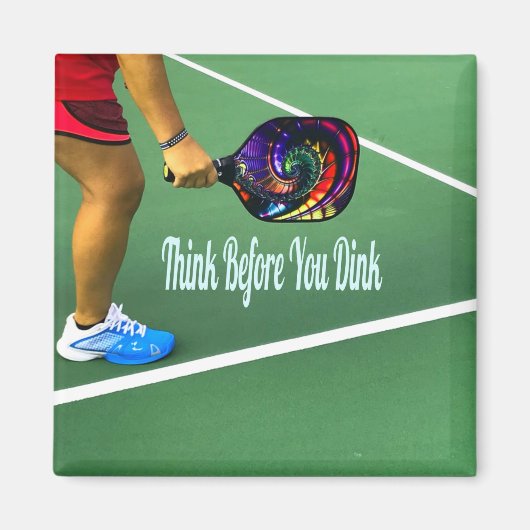 Pickleball denkt na voor je gooit magneet (Voorkant)
