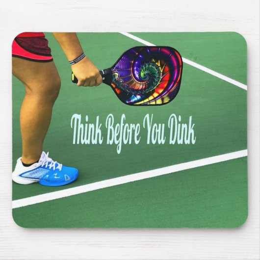 Pickleball denkt na voor je gooit muismat (Voorkant)
