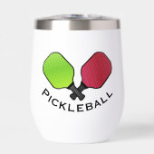 Pickleball Design Vin Thermique Tumbler (Avant)