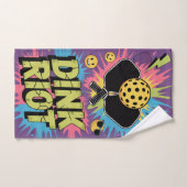 Pickleball Dink Riot Funny Urban Splash Handdoek (Handdoek)
