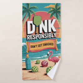 Pickleball Dink verantwoord word niet kapot geslag Badhanddoek