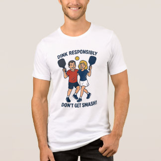 Pickleball Dink verantwoordelijk Tri-Blend Shirt