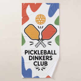 Pickleball Dinkers Club Paddle Graphic Sports Badhanddoek