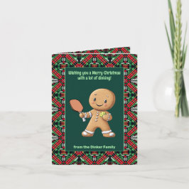 Pickleball🎄 Dinking Delight Feestdagen Kaart