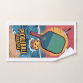 Pickleball Dinks & Drinken Beach Vibe Graphic Handdoek (Handdoek)