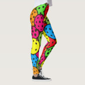 Pickleball Dotée Ball Party Couleur Pop Leggings (Droite)