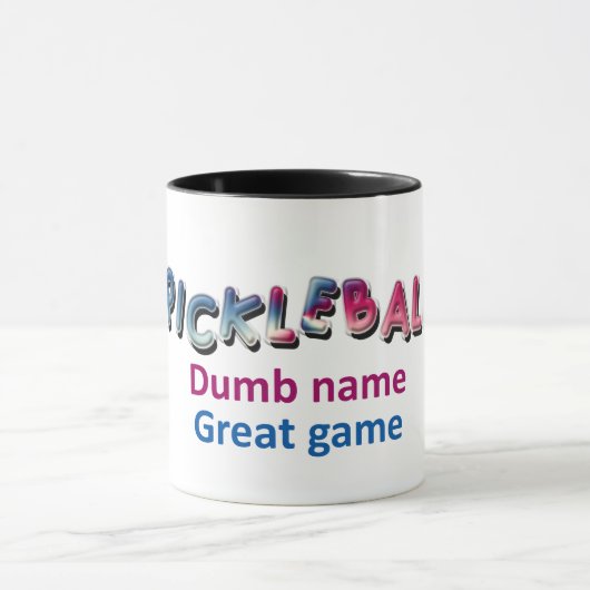 Pickleball Dumb Naam koelend2 Mok (Midden)
