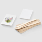 Pickleball Easter T-Shirt Handwaaier (Niet-gemonteerd)