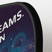 Pickleball Energy Swirl – Abstracte beweging Poste Paddle (Links Detail)