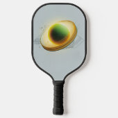 Pickleball Energy Swirl – Abstracte beweging Poste Pickleball Paddle (Achterkant)
