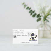 Pickleball Enthusiast Visitekaartje (Staand voorkant)