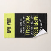 Pickleball est le bonheur Drôle Pickleball (Serviette à main)