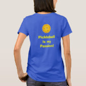 "Pickleball est ma passion !" T-shirt foncé (Dos)