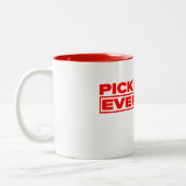 Pickleball Everyday White and Red Mug (Gauche)