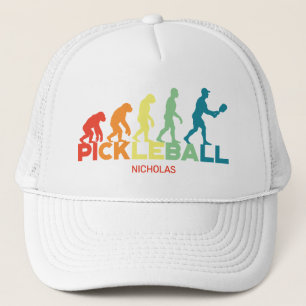 Pickleball Evolution Grappige Aangepaste Naam Trucker Pet