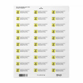 Pickleball Fearless Fun Adres Label (Full Sheet)