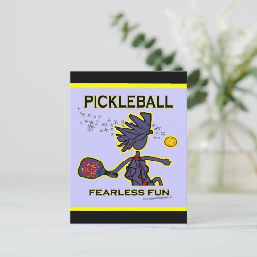 Pickleball Fearless Fun Briefkaart (Staand voorkant)