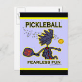 Pickleball Fearless Fun Briefkaart (Voorkant / Achterkant)