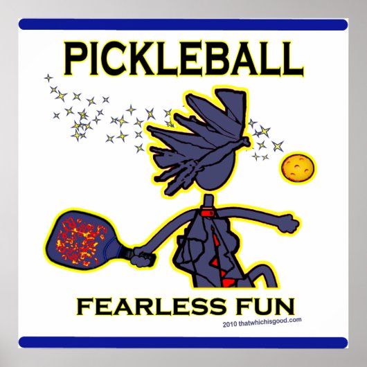 Pickleball Fearless Fun Poster (Voorkant)