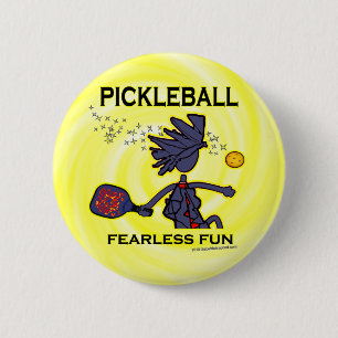 Pickleball Fearless Fun Ronde Button 5,7 Cm