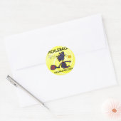 Pickleball Fearless Fun Ronde Sticker (Envelop)
