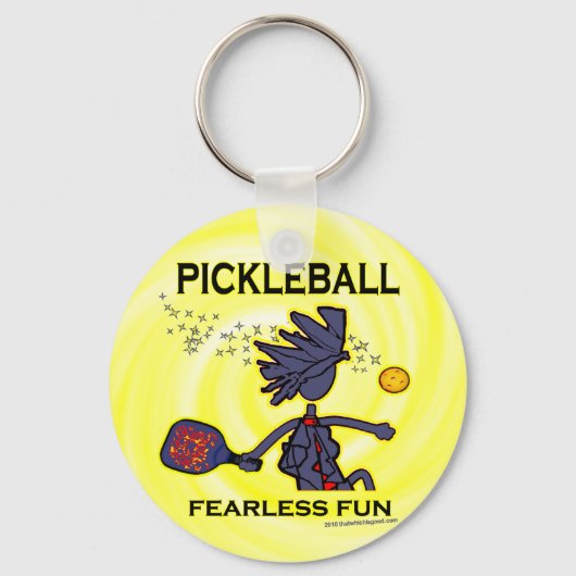 Pickleball Fearless Fun Sleutelhanger (Voorkant)
