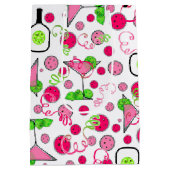 Pickleball Feest Cosmo Dag Dinking op Wit Medium Cadeauzakje (Achterkant)