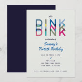 Pickleball Feest Sport Laat Dink Feest Uitnodiging (Voorkant / Achterkant)