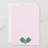 Pickleball-feest sport paddles kaart (Achterkant)