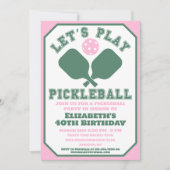 Pickleball Feest Sport Peddels Kaart (Voorkant)