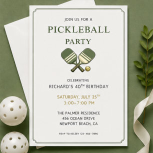 Pickleball Feest Uitnodiging