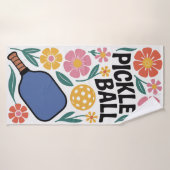 Pickleball Flower Paddle Gift Badhanddoek (Badhanddoek)