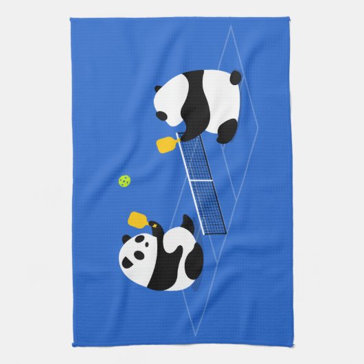 Pickleball folâtre la serviette : "Pandas de (Vertical)